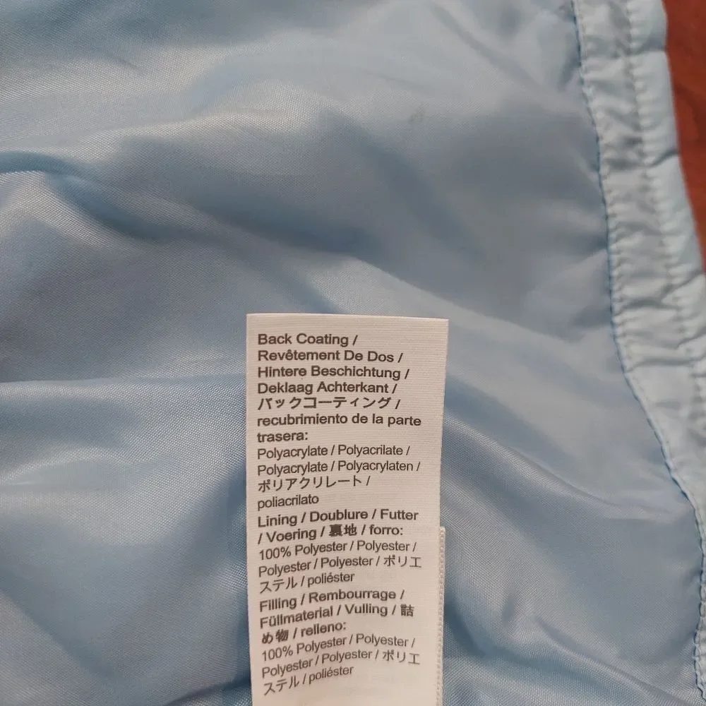 Crew Cuts Light Blue Quilted Peplum Barn Jacket Sz XL